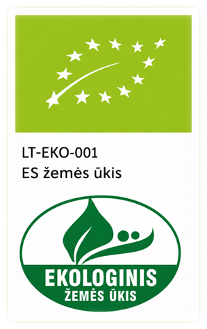 ES ekologinio žemės ūkio ženklas — LT-EKO-001